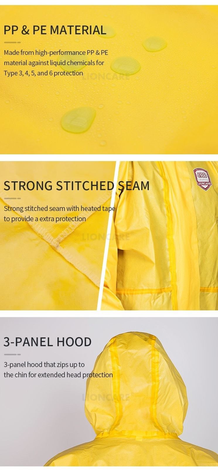 2. chemical resistant coverall