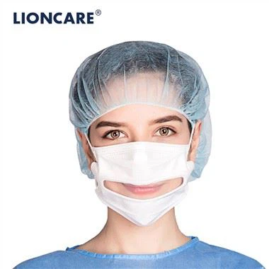 Masc Aghaidh Leighis LIONCARE® le Fuinneog Soiléir